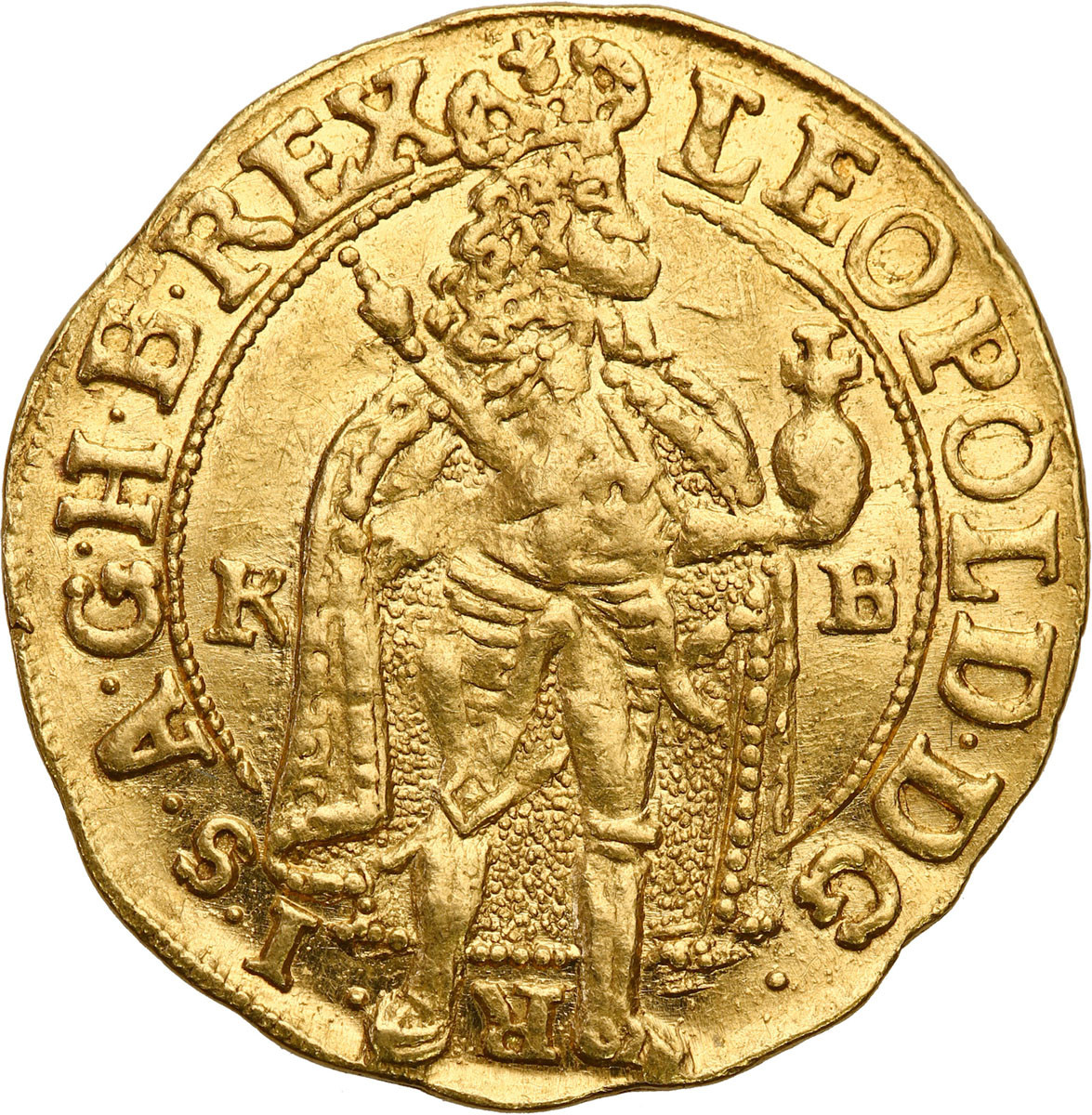 Węgry. Leopold (1657-1705). Dukat 1693 KB, Kremnica